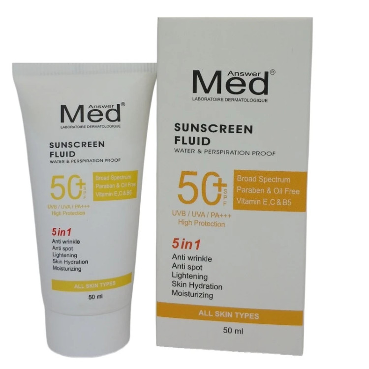 کرم ضد آفتاب بی رنگی مدانسر spf50 مدل فلویید