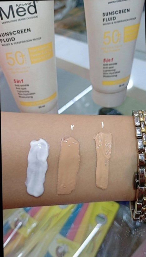 کرم ضد آفتاب بی رنگی مدانسر spf50 مدل فلویید