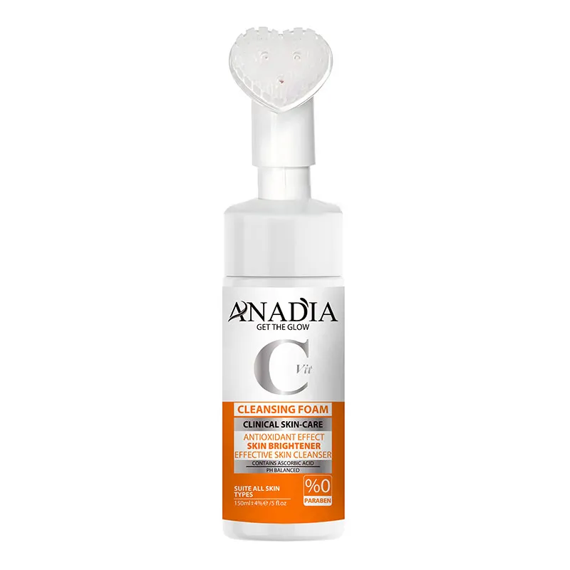 فوم شستشوی صورت براش دار vitamin C آنادیا ANADIA